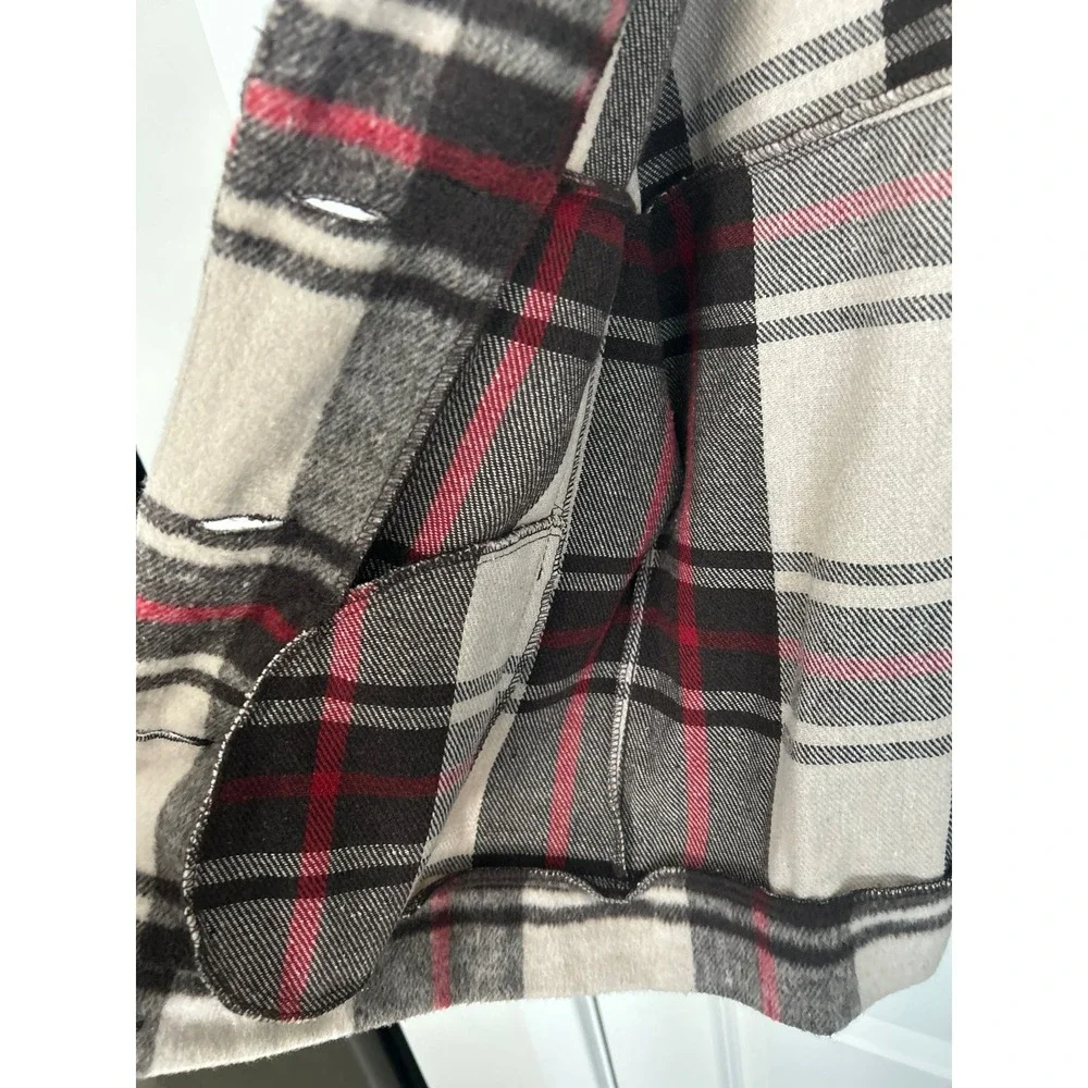 Lularoe‎ Berlin Flannel Front Pockets Jacket Size Small